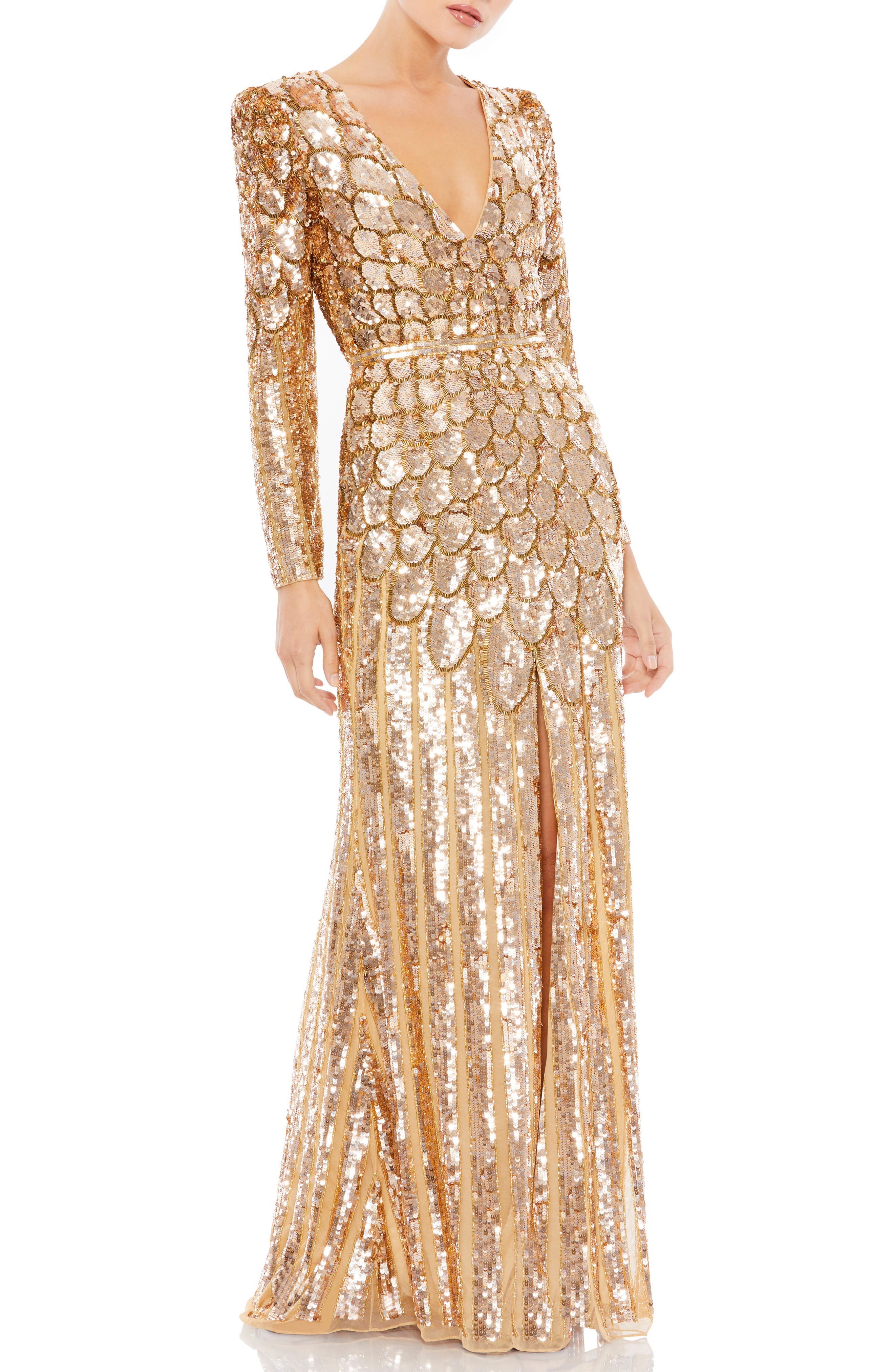 gold sequin dress | Nordstrom